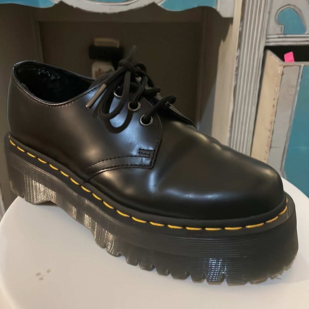 Doc martens platform loafers